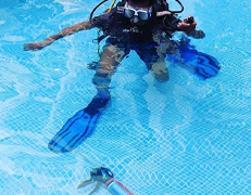 Underwater Pool Tile Grouting